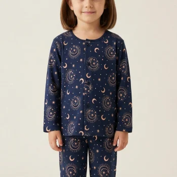 Kids Night Suit - Mid Night Galaxy PJ set